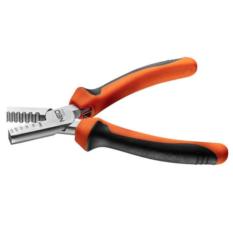 Szczypce NEO TOOLS do zaciskania końcówek 0.25-2.5 mm2 (15-9 AWG), 140 mm 1 szt