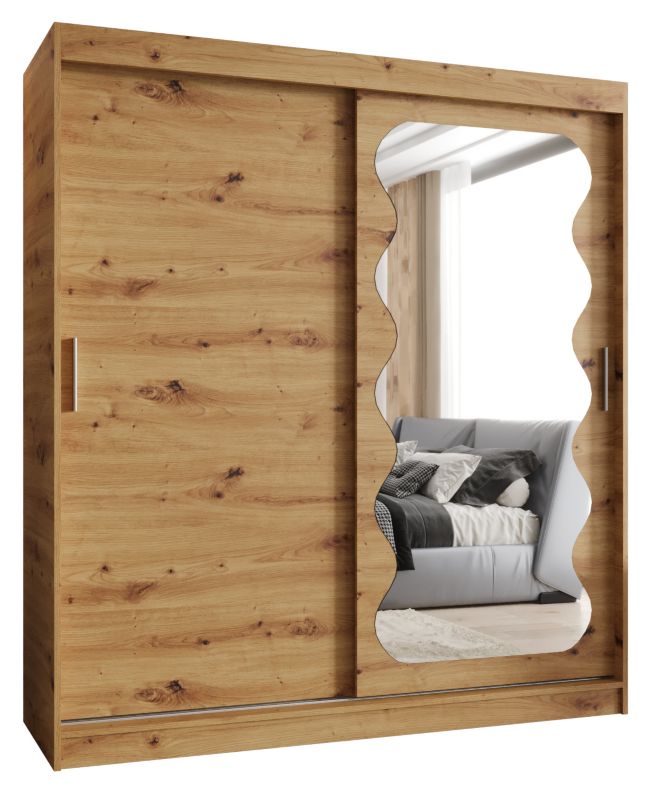 Szafa przesuwna Garderoba Abiks SPOTI 180 dąb artisan 1szt.