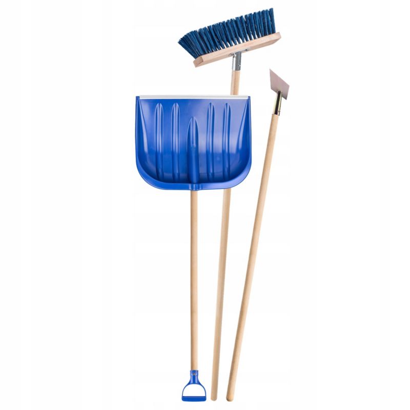 Zestaw Do Odśnieżania KADAX Łopata Do Śniegu + Skuwacz Lodu + Szczotka 1szt.