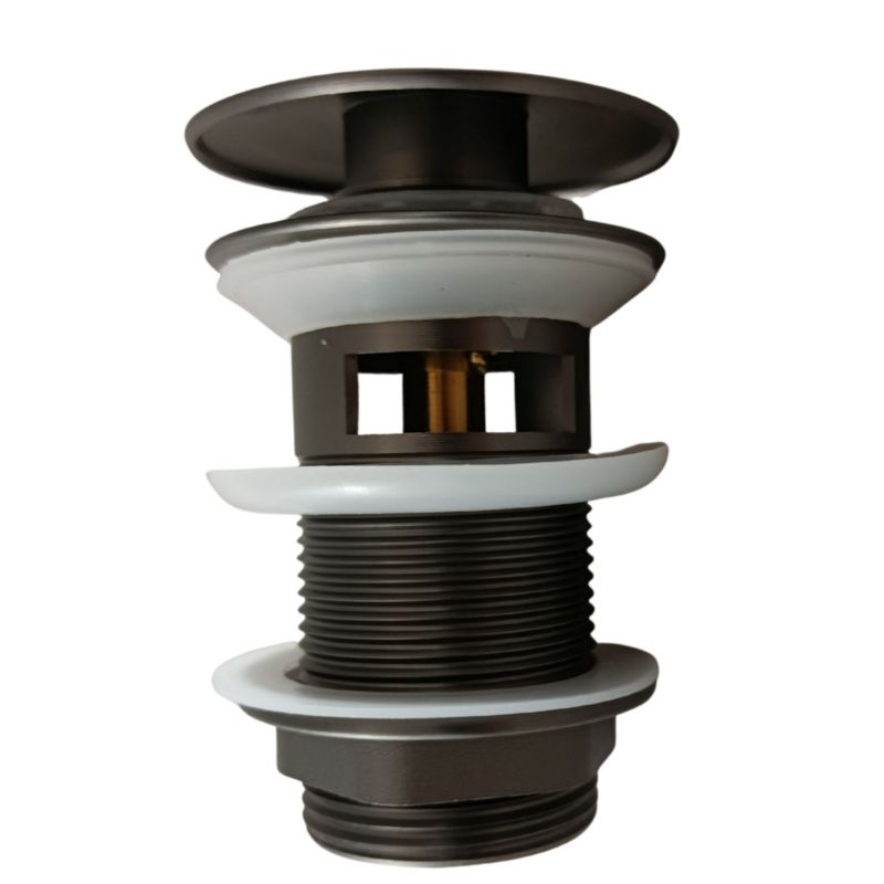 Korek umywalkowy Estiva klik klak z przelewem gray gun 40 mm 1 szt.