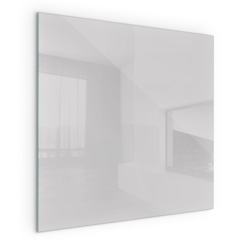 Szklana Podkładka Pod Kominek Kwadrat Wallfluent 60x60 cm Stonowany szary 1 szt.