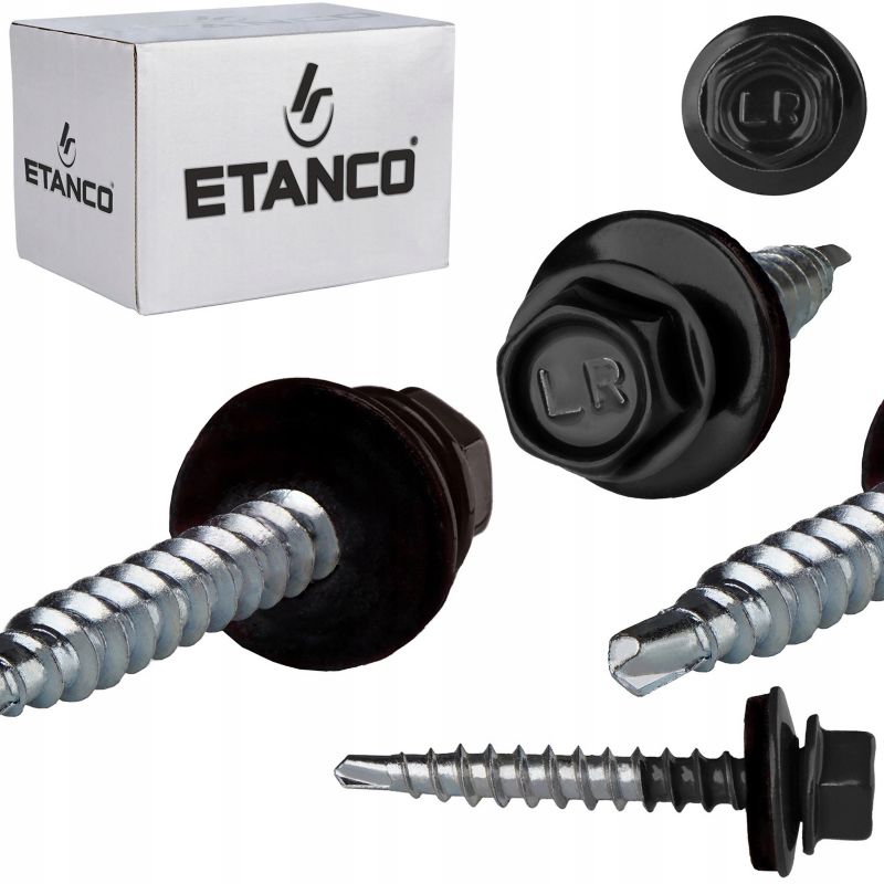 Wkręty Farmerskie Etanco 4,8x35mm Ral 9005 250 szt.