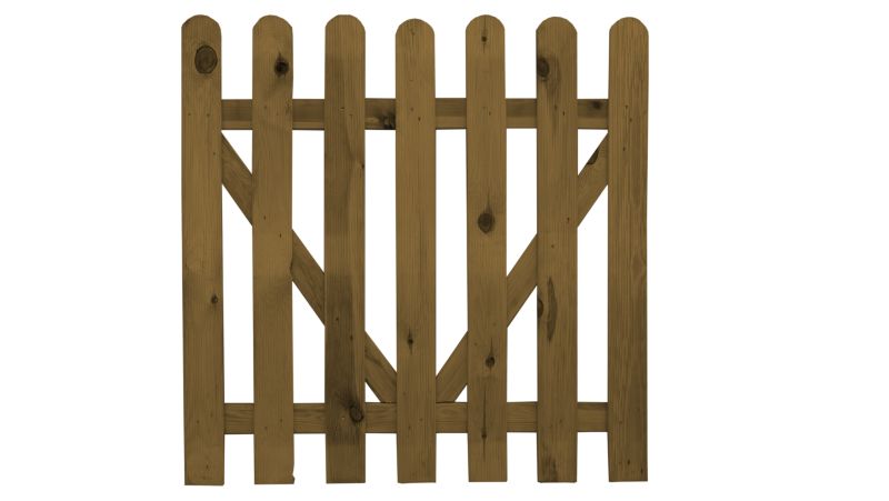 Furtka sztachetowa gładka brąz Roma 100x80 cm 1szt.