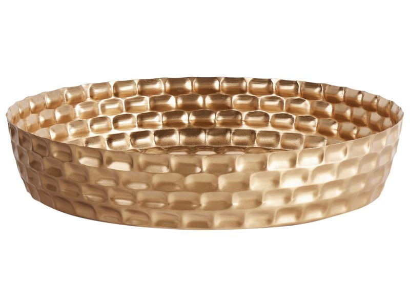 Taca dekoracyjna złota Suez 1 szt.