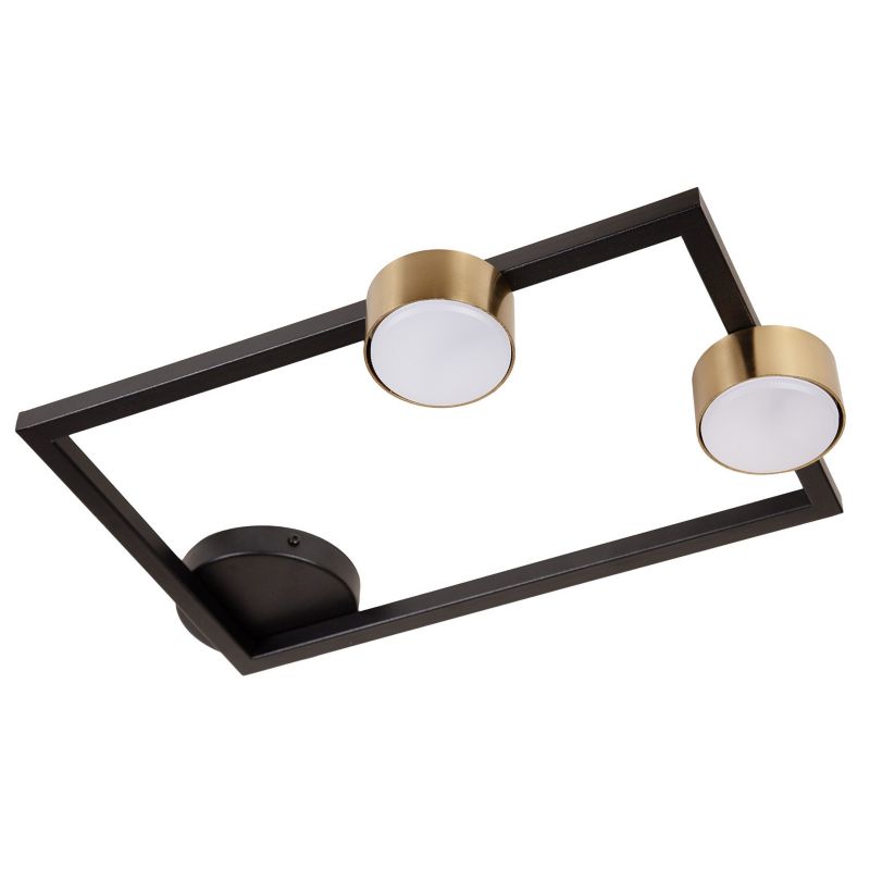 Oprawa sufitowa spot Sigma Lighting Frame czarno-złoty 2 x GX53 x IP20 wym: 7,7 x 48 x 31 cm - 1 szt.