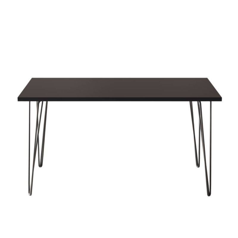 Stół KOLM prostokątny 138 x 80 cm FISK Czarny 1szt.