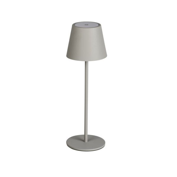 Lampka stołowa Kanlux Inita Led szara LED 1.2W 3000K 165lm bezprzewodowa IP54 wym: 36.9 x 11 x 11 cm metal - 1 szt.