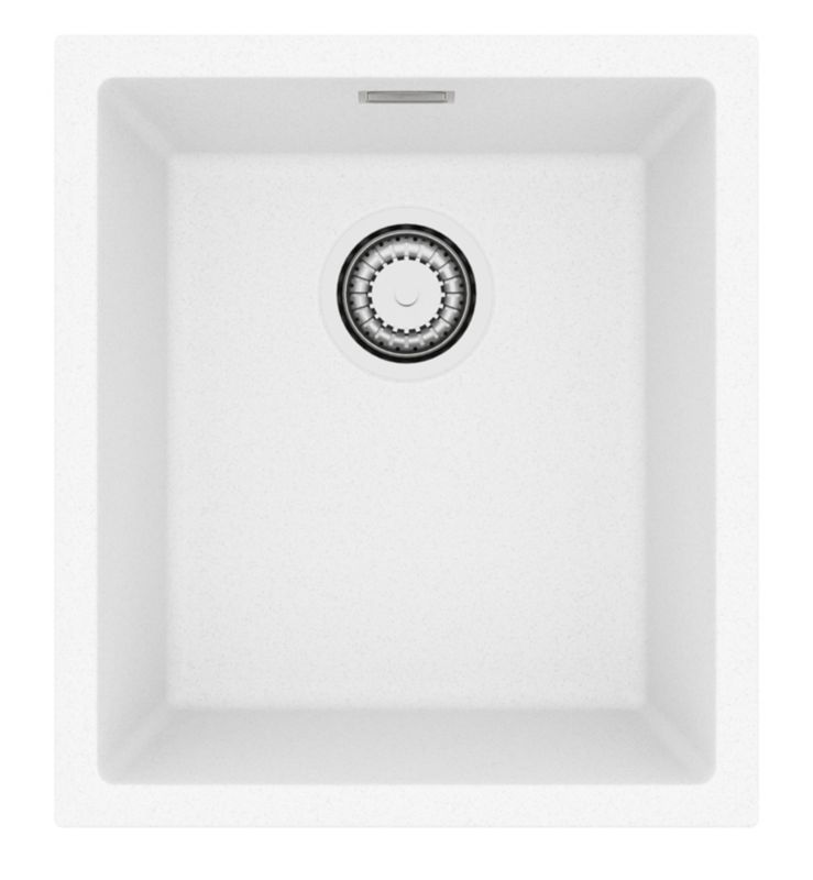 Zlewozmywak granitowy Alveus OMNI 10 kol. G11 biały (40x45) 1-komorowy 1szt