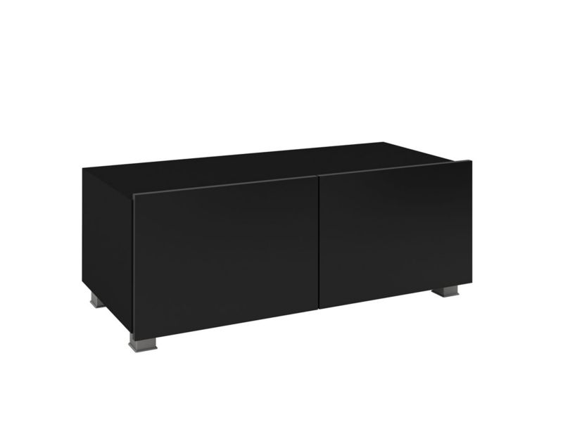 Szafka RTV MIRJAN 24 Calabrini 3 czarny połysk 1 szt.