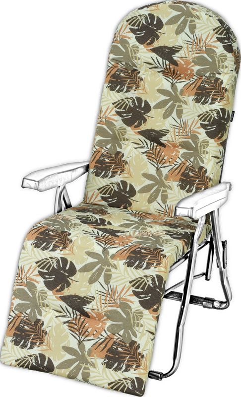 Poduszka na leżak z podnóżkiem AMPO pianka beż brąz 1 szt.