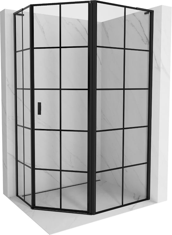 Kabina prysznicowa Mexen Mist L czarna 100 x 80 cm - 8A8L-100-080-70-77-P 1 szt.