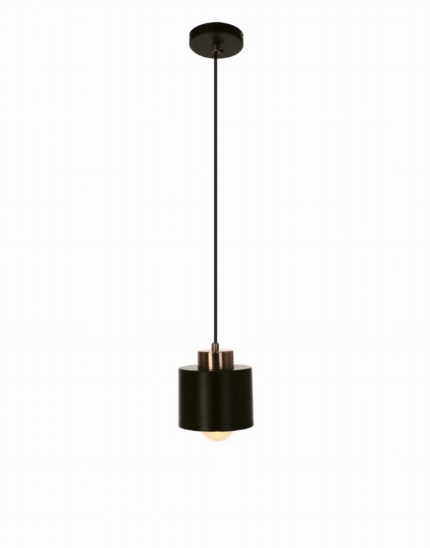 Lampa sufitowa Candellux Olena czarna-mosiądz wym: 100 x 12 x 12 cm 1xE27 x 60W 1 szt.