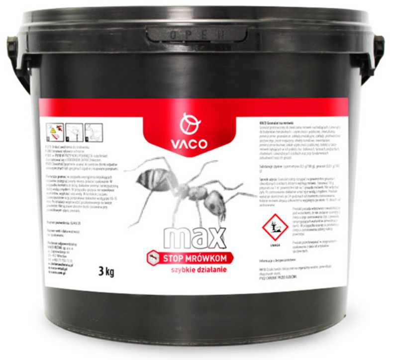 Proszek na mrówki Preparat na mrówki Usuwa Gniazda 3kg VACO MAX