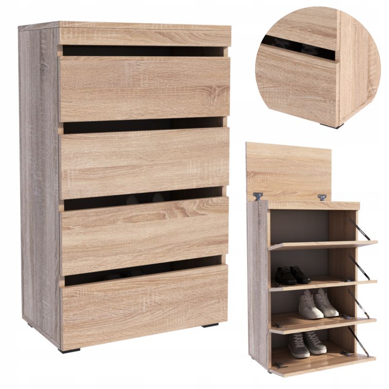 Szafka na buty Matkam regał FIGARO 60 cm Per dąb sonoma 1 szt.