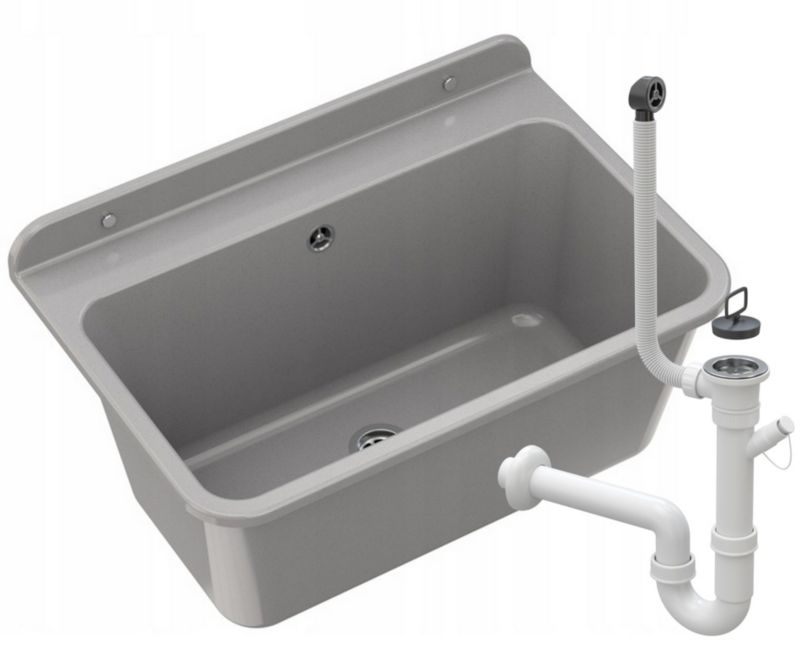 Zlewozmywak Gospodarczy Granitan Large z Syfonem 1kpl.