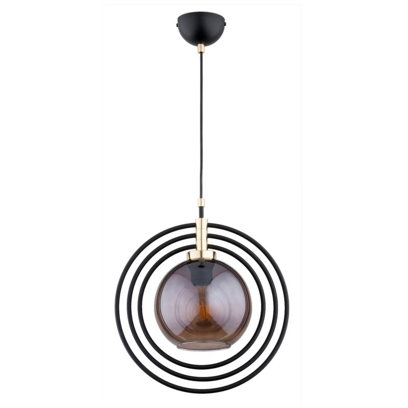 Lampa wisząca Alfa Mandi 1900 czarno-złota nowoczesna 1xE27 x 15W 1 szt.