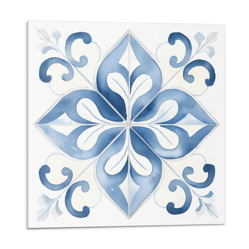 Kafelki samoprzylepne Wallfluent 30x30 cm Wzór kwiatów na płytkach 9 szt.