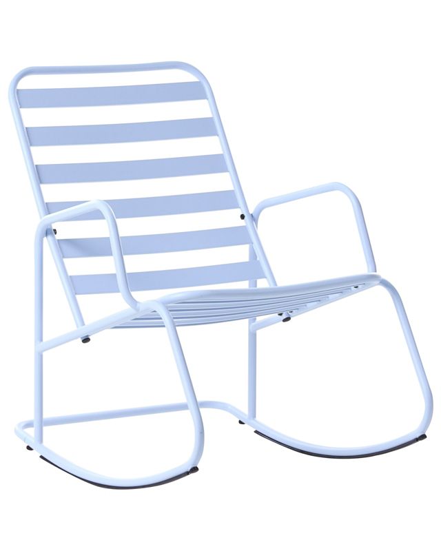 Fotel bujany ogrodowy Turi Metal Błękitny 1 szt.