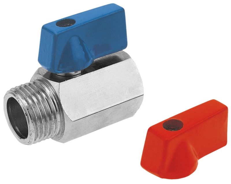 Zawór kulowy Ferro wodny mini 1/2" nakrętno-nakrętny 1 szt.