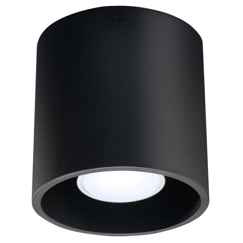 Reflektor sufitowy Sollux Lighting Orbis czarny 1 x GU10 x 40W IP20 wym: 10 x 10 cm - 1 szt.