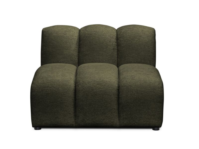 Moduł LaMiaSofa NAPOLI z tkaniny szenilowej 90x89 cm oliwkowy 1 szt.