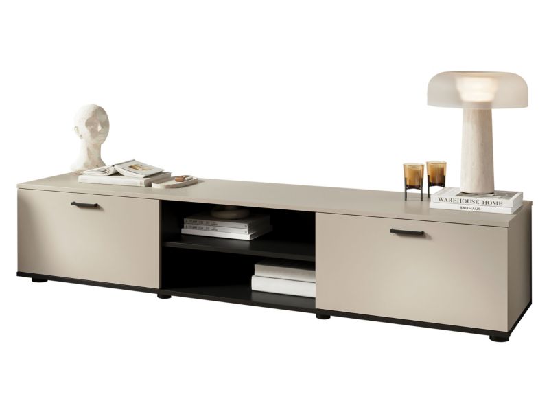 Szafka RTV MIRJAN 24 Soho S03 kaszmir + czarny 1 szt.