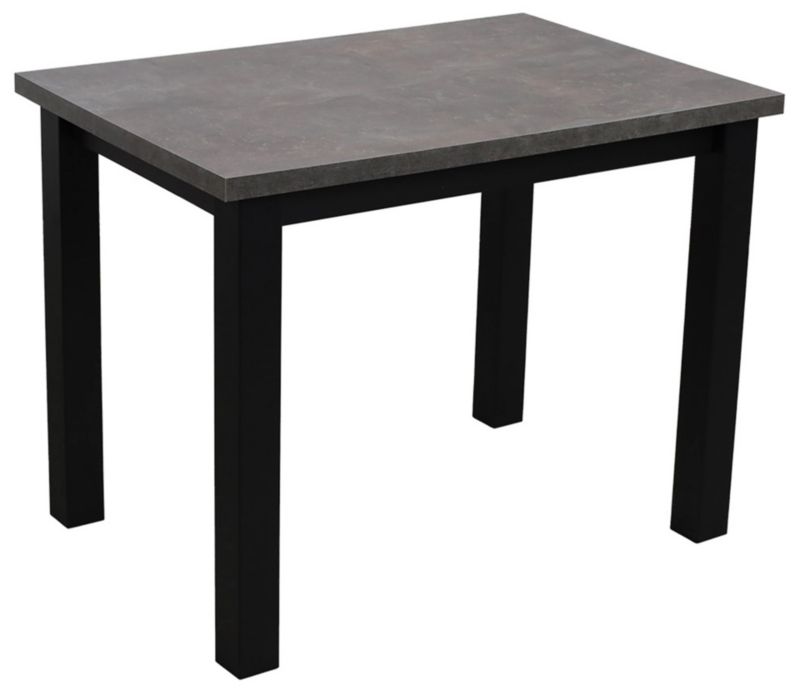 Stół do kuchni jadalni salonu Bonni Lap 100x70 Czarny/Beton 1 szt.