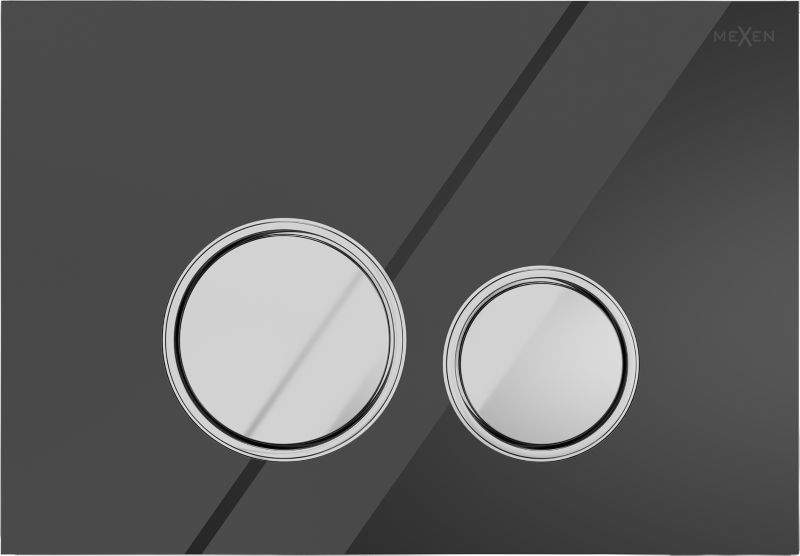 Przycisk spłukujący Mexen Fenix 06 czarny 1 szt.