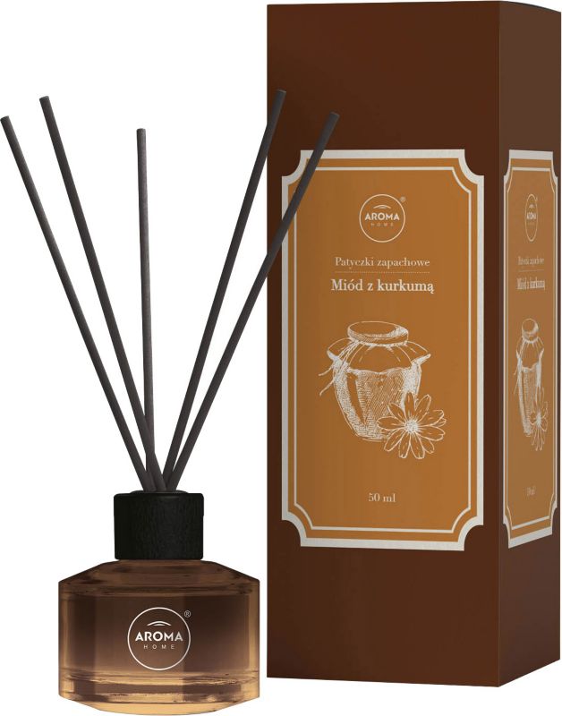 Patyczki Aroma Home Herbarium miód z kurkumą 100 ml