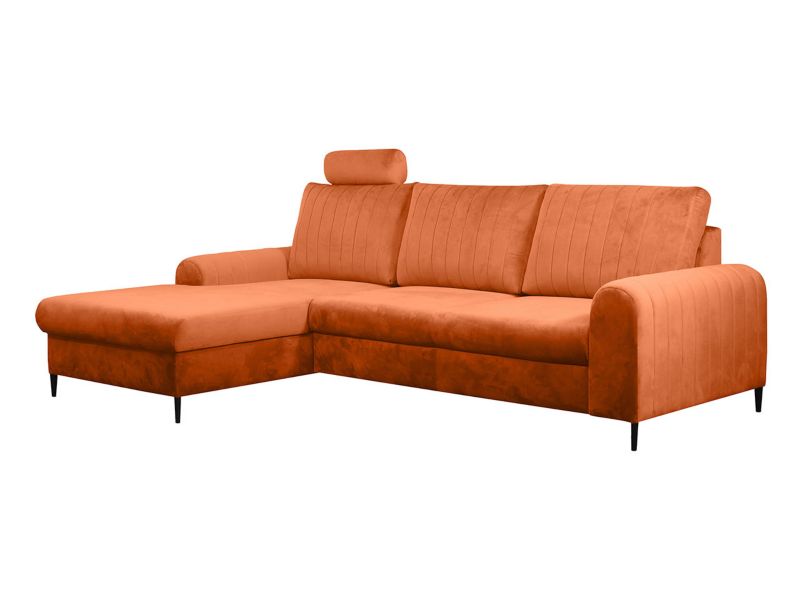 Narożnik z funkcją spania MIRJAN 24 Monaco lewy miedziany 1 szt.