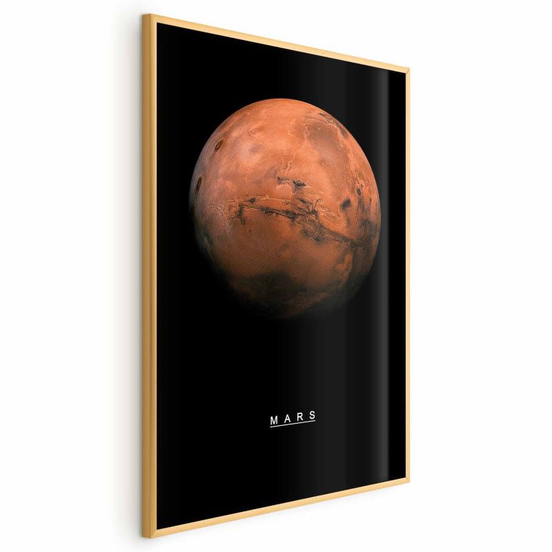 Plakat Artgeist Mars 21x30 cm z ramą złotą 1 szt
