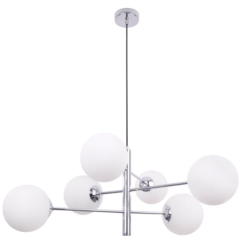 Lampa sufitowa wisząca Light Home LH Vicenza 6x E14 60W srebrny 1szt.