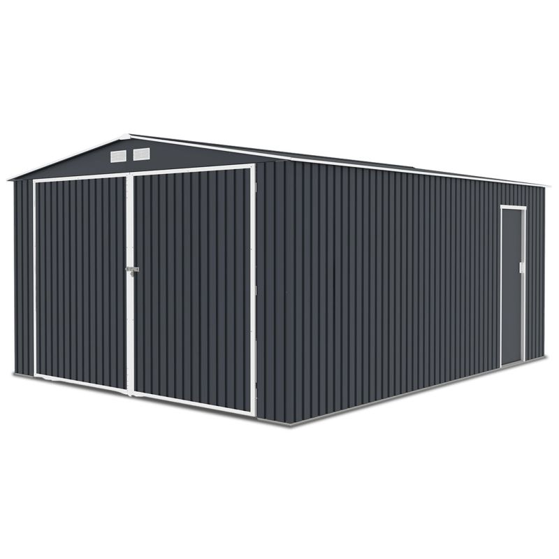 Garaż Hardmaister Metalowy Blaszany Kingsto na Samochód Narzędzia Ogród duży 1 szt