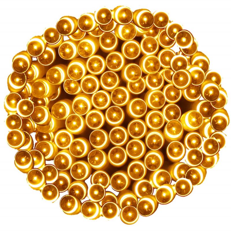 Lampki choinkowe Springos 100 Led na baterie biały ciepły z pilotem 1 szt.