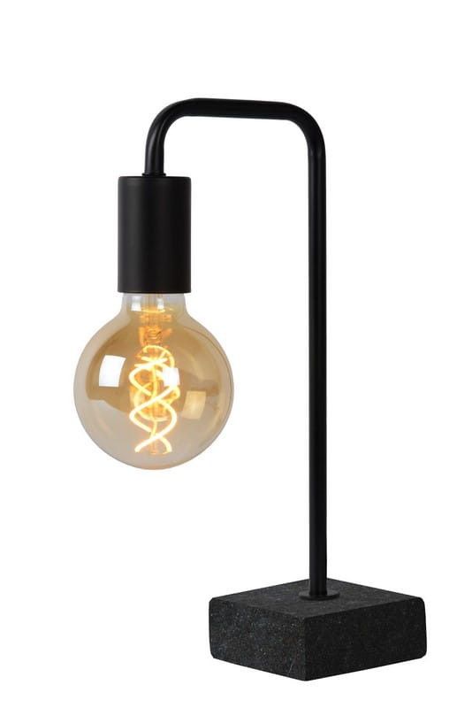 Lampka stołowa Lucide Lorin czarna 1 x E27 x 40W IP20 wym: 35 x 10 x 19.3 cm metal - 1 szt.