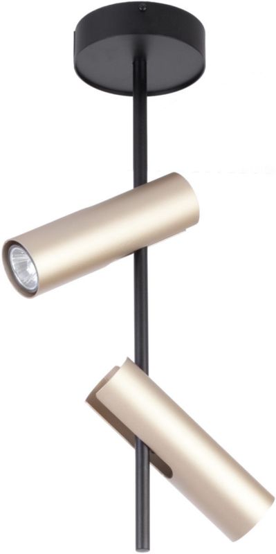 Reflektor sufitowy Sigma Lighting Leda czarno-złoty 2 x GU10 x IP20 wym: 55 x 28 x 13,5 cm - 1 szt.