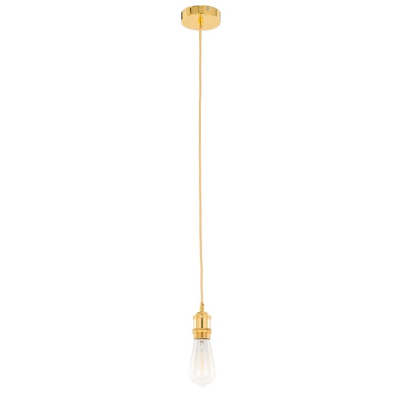 Lampa wisząca Italux Classo złota wym: 150 x 10 x 10 cm 1xE27 x 1 szt.