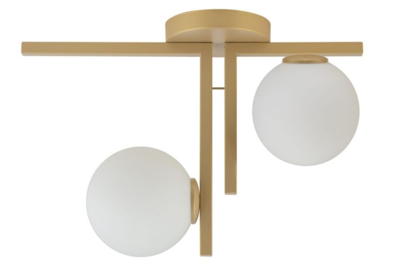 Lampa sufitowa wisząca Sigma Lighting Andy 7122 złoto-biała dekoracyjna 2xG9 x 1 szt.