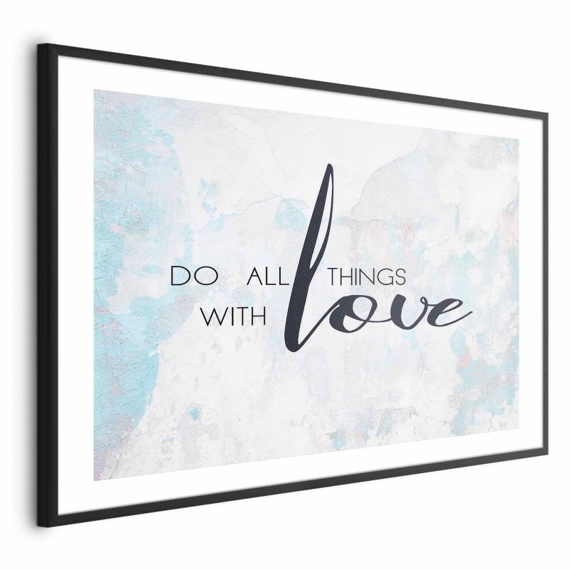 Plakat Artgeist With love 90x60 cm z ramą czarną 1 szt
