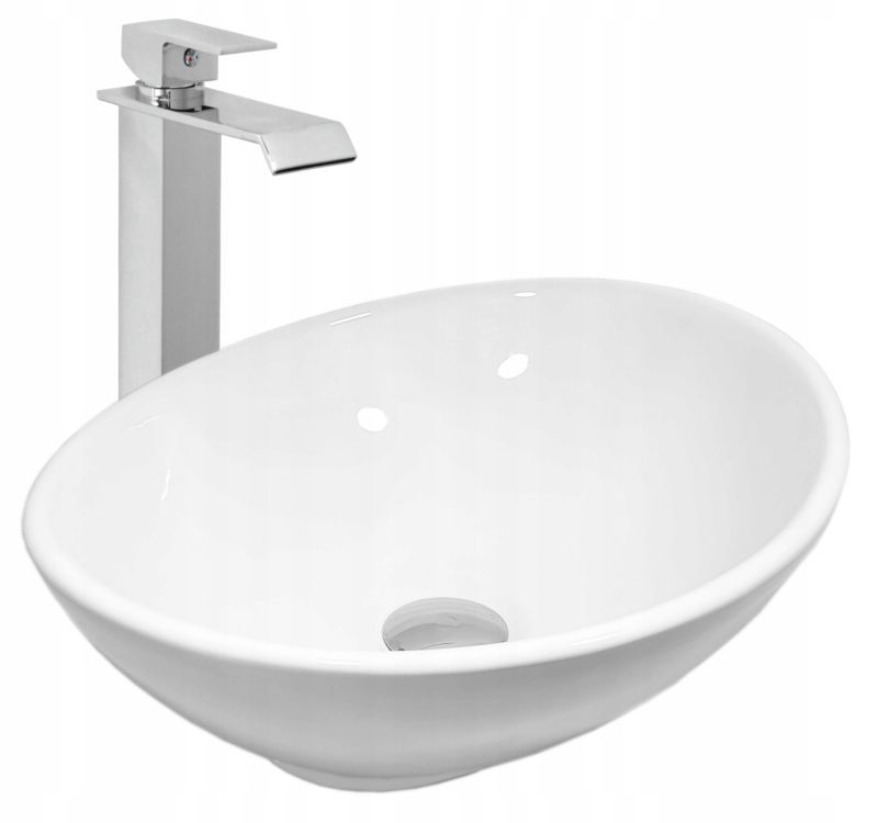 Umywalka nablatowa Estiva EBA White biała 41,5x34x14 cm 1 szt.