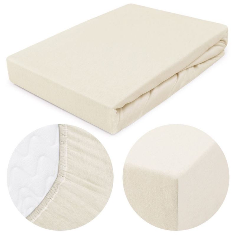 Prześcieradło jersey z gumką Darymex 200x220 kolor Ecru 1 szt.