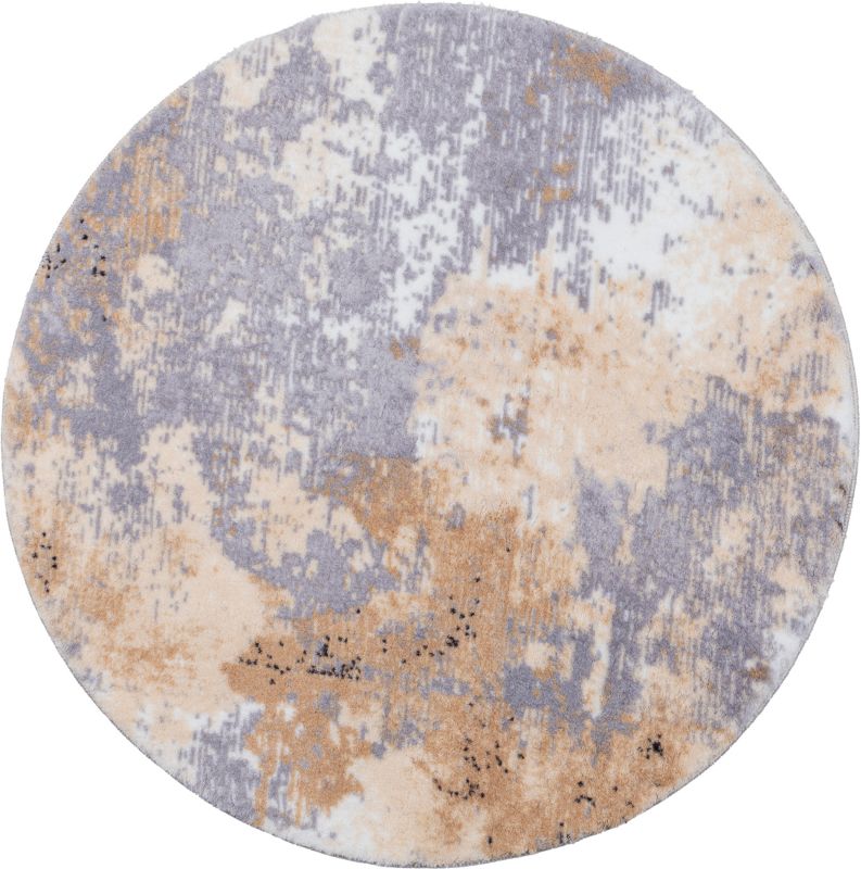 Dywan Multidecor Loren Print 80 cm koło przecierka beż 1 szt.