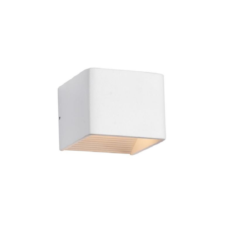 Kinkiet ścienny Italux Owen biały styl nowoczesny LED 6W 3000K 495lm IP20 wym: 8 x 10 x 10 cm - 1 szt.