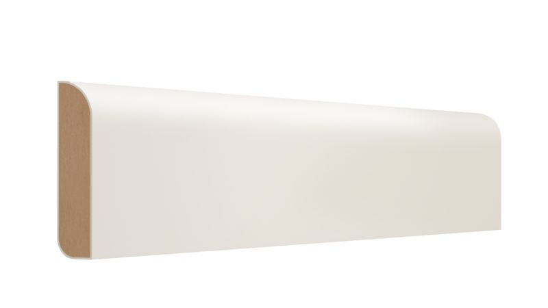 Listwa MDF 14 x 94 x 2400 mm dwustronna round / bullnose biała