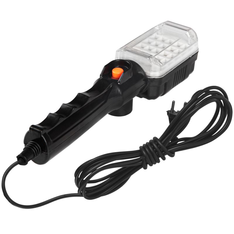 Lampa LED MasterLED warsztatowa 12W 250mm 6500K zimna biel z magnesem i hakiem na kablu 5m czarna 1 szt.