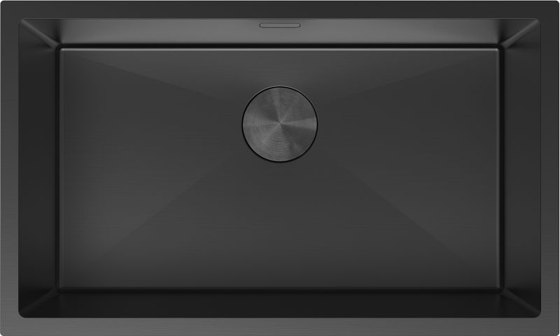Zlewozmywak podblatowy Mexen Trixo czarny 750 x 440 mm 1-komorowy 1 szt.