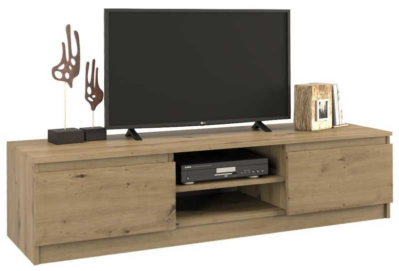 Szafka RTV 140 Topeshop Stolik 140 Cm Dąb Artisan 40x140x36 cm 1 szt.