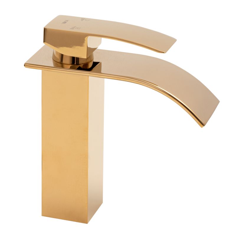 Bateria umywalkowa NIAGARA-24-GLD - YOKA HOME złota kaskada - 1 szt.