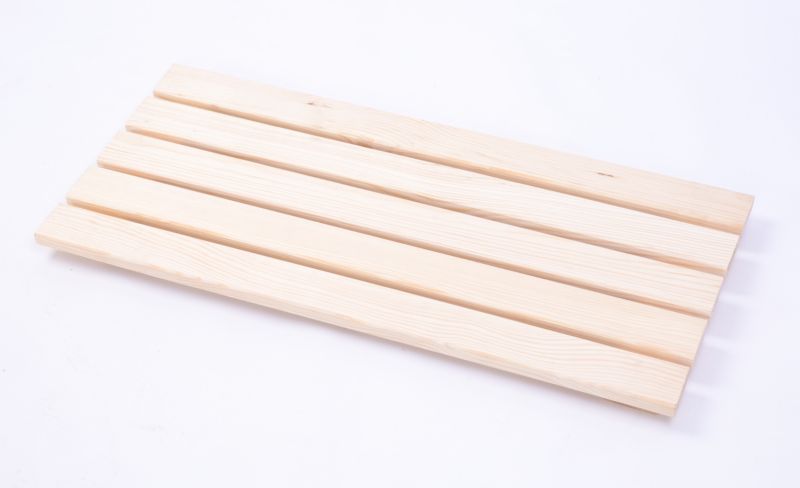 Pokrywa do skrzynki na owoce i warzywa MODO24 ażurowa szerokość 57 cm drewno naturalne 1 szt