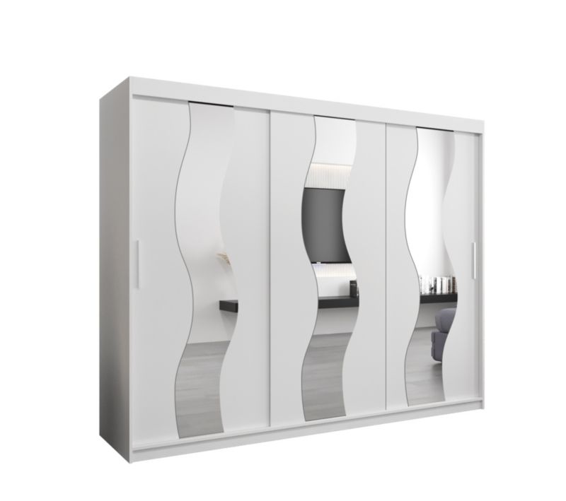 Szafa przesuwna Abiks SEWILLA biały mat + biały mat 1 szt.